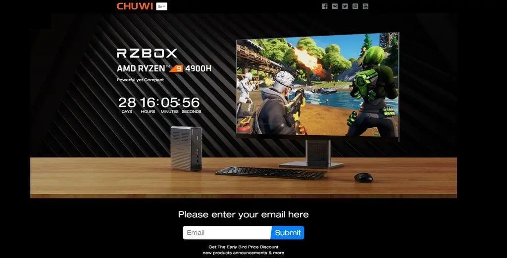 RZBOX - World's First AMD RYZEN 4900H Mini PC Revealed - CPU Test