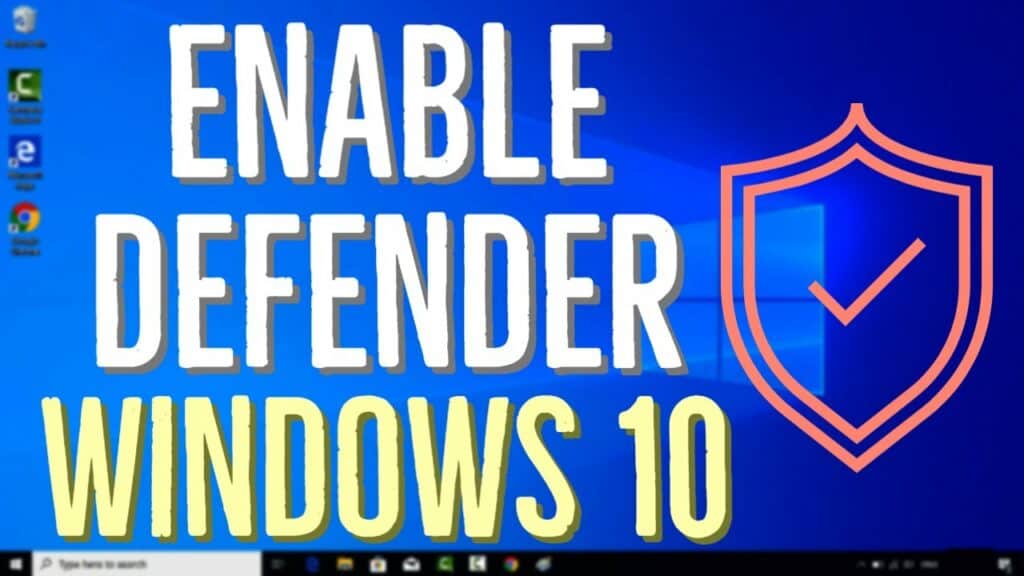 How To Disable Or Enable Windows Defender In Windows 10